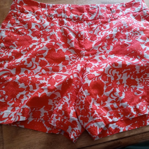 LOFT Pants - Loft size 8 orange print